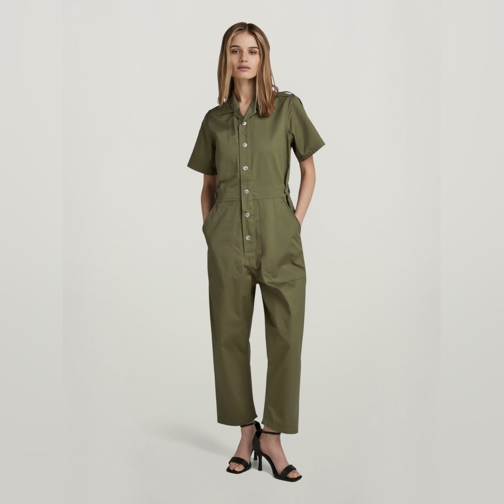 G-STAR Olive Green Women's Jumpsuit, Size XS